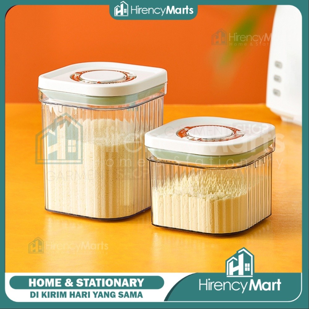Kotak Susu Bubuk Bayi Container Box Wadah Susu Toples Snack Tutup Tekan Kedap Udara Bagus {Hirency M