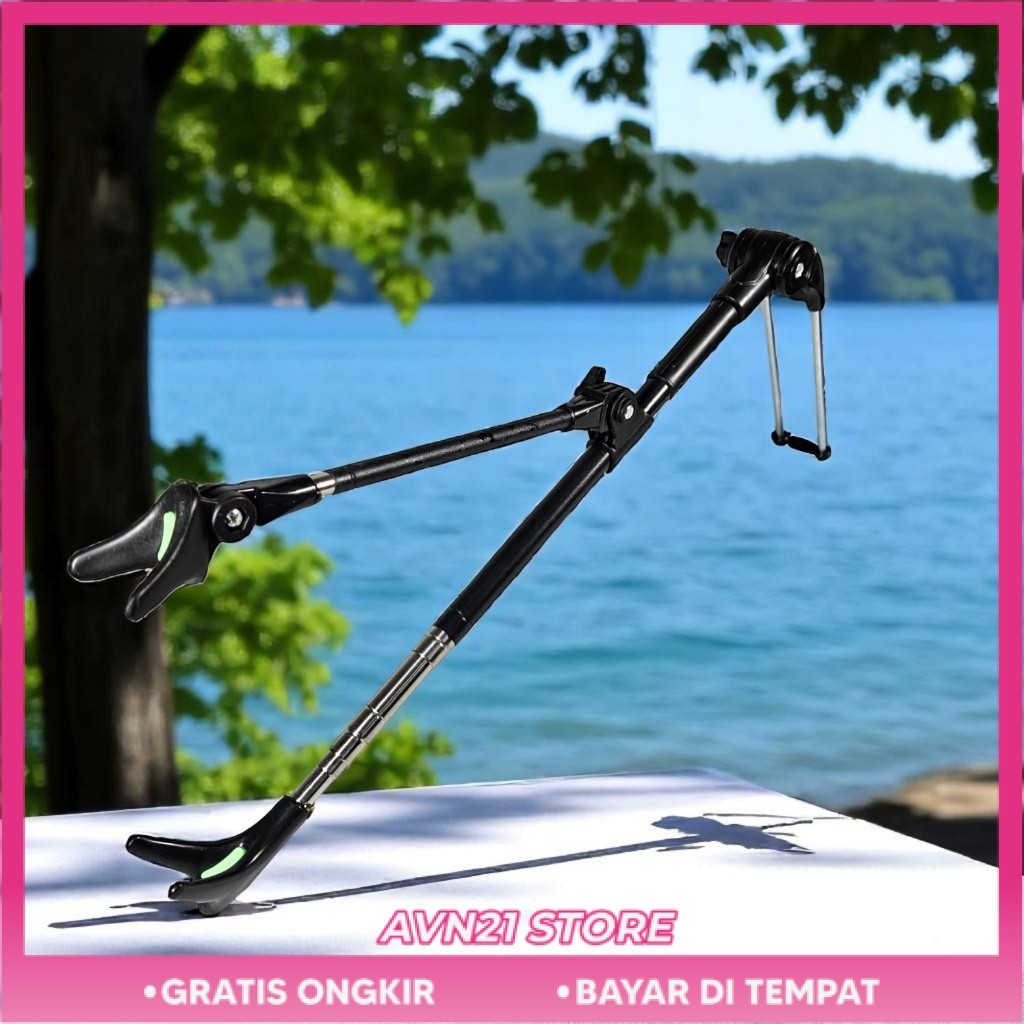 PROMO Bracket Joran Pancing Ikan Adjustable Holder - Bracket dudukan joran tegek jagrak pancing dudu