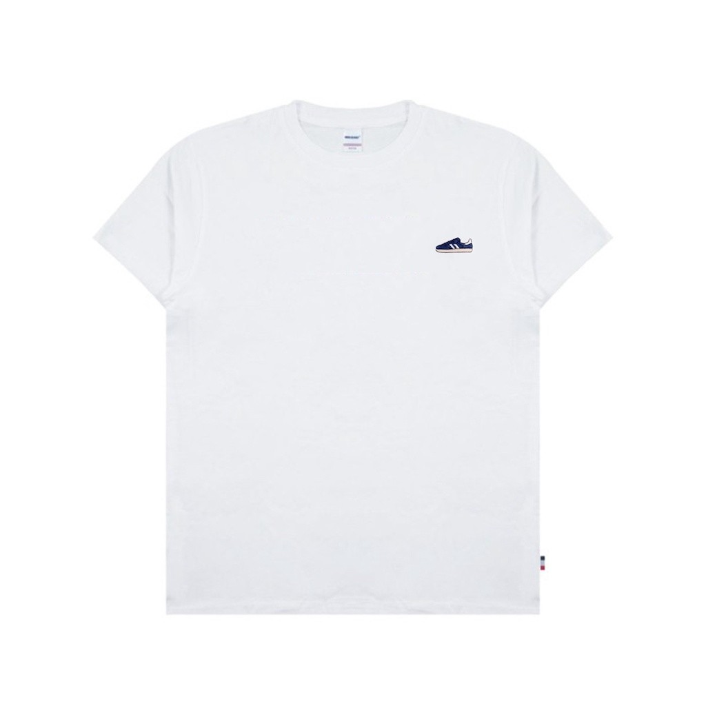 <Kaos Katun> HOOLIGANS T-Shirt Shoes Icon White