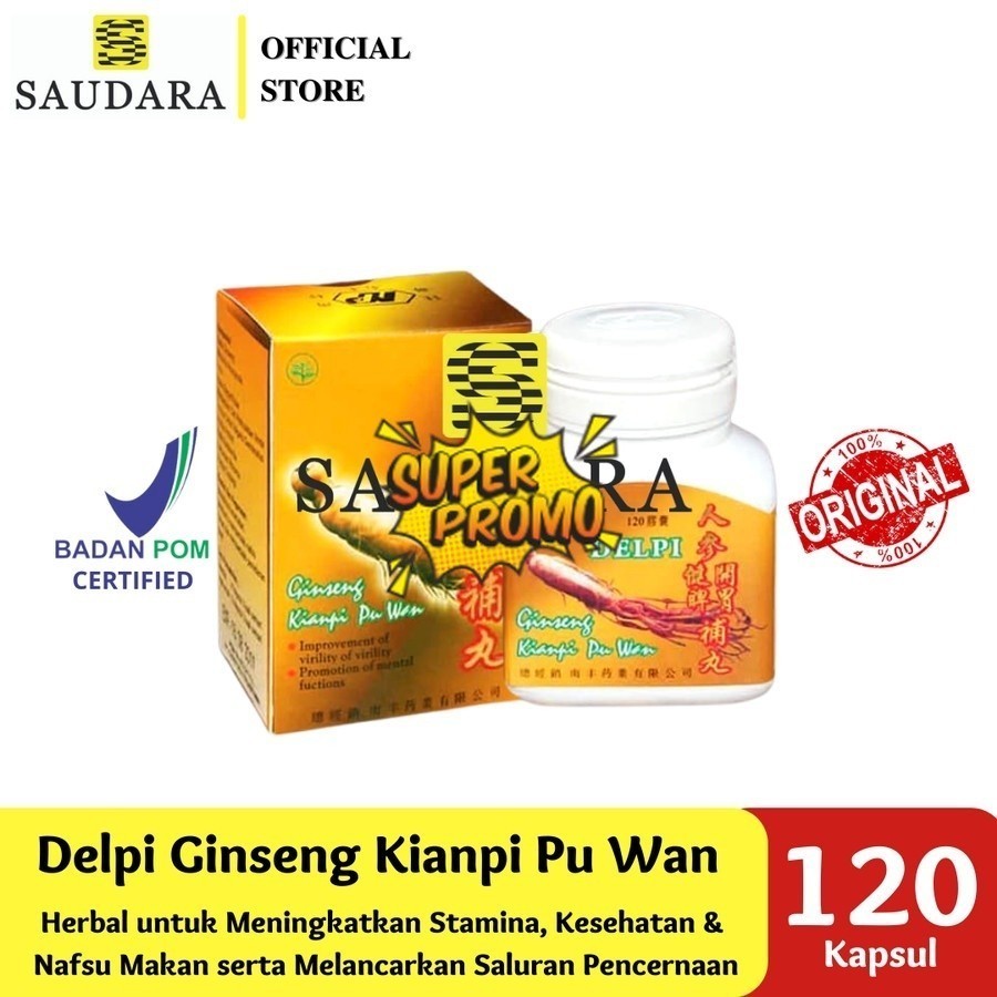 ORI GINGSENG PILL Paling Banyak Di Cari - Ginseng Kianpi Pu Wan (120 Kapsul) DISKON ASLI GEMUK