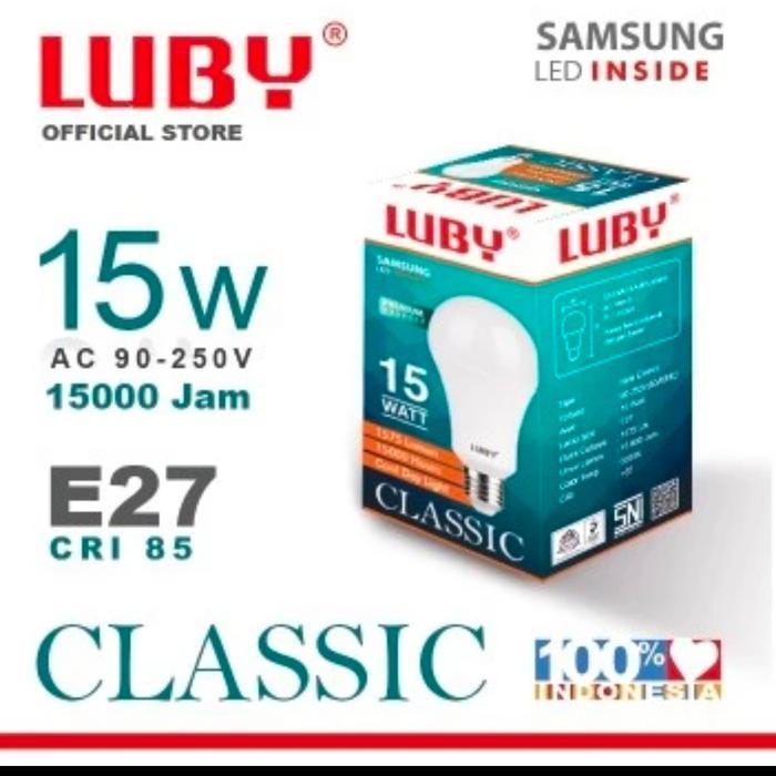 Lampu Led Classic Luby 15 Watt Cahaya Putih