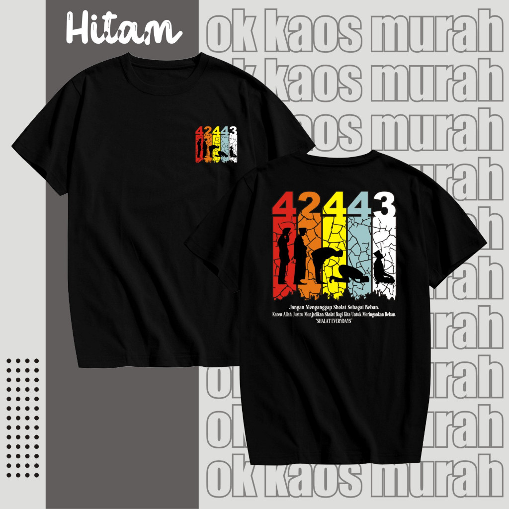 Skm Kaos Atasan Shalat Kode 42443 Depan Belakang