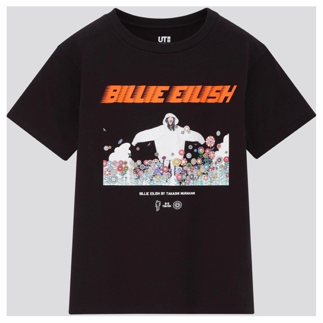 (COD) Kaos Uniqlo BILLIE EILISH x Takashi Murakami