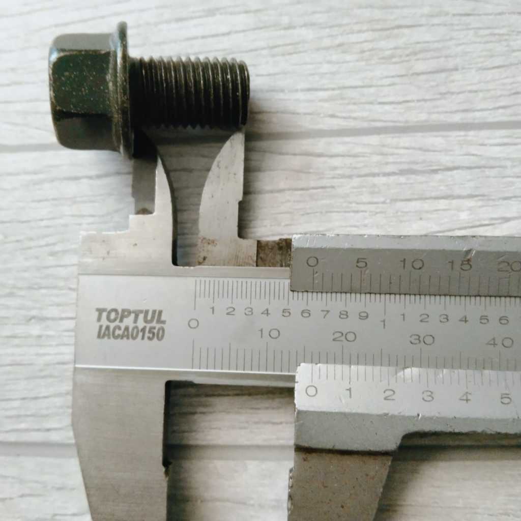 BAUT FLANGE BAUT TOPI 10X16 KUNCI 14 WARNA HITAM/COD