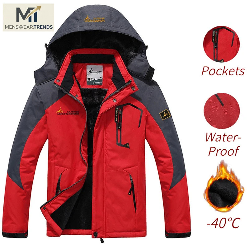 Jacket Winter Parka Men Windbreak Plus Thick Warm Windproof Fur Coats Male Military Hooded Anorak s 