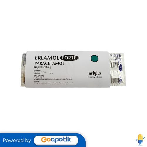 Erlamol Forte 650 Mg Strip 10 Kaplet