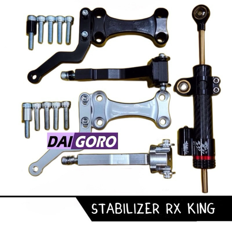 [ Paket Murah ] Stabilizer Steering Dumper Matris RX KING Plus Breket Mufac Stabilizer Stang Rx King