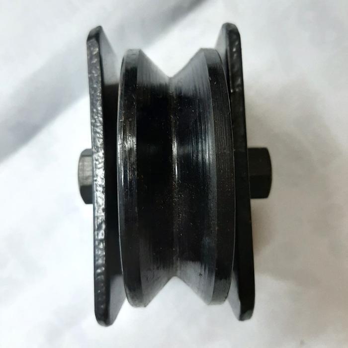 roda pintu gerbang/roda pintu bubutan/roda besi gerbang 4 inch - SIKU (V)