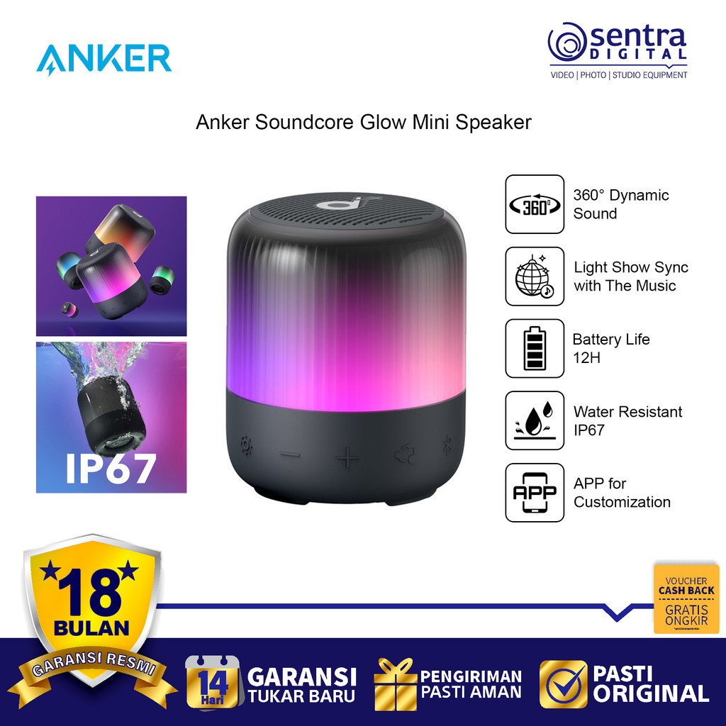 Anker Soundcore Glow Mini Bluetooth Speaker