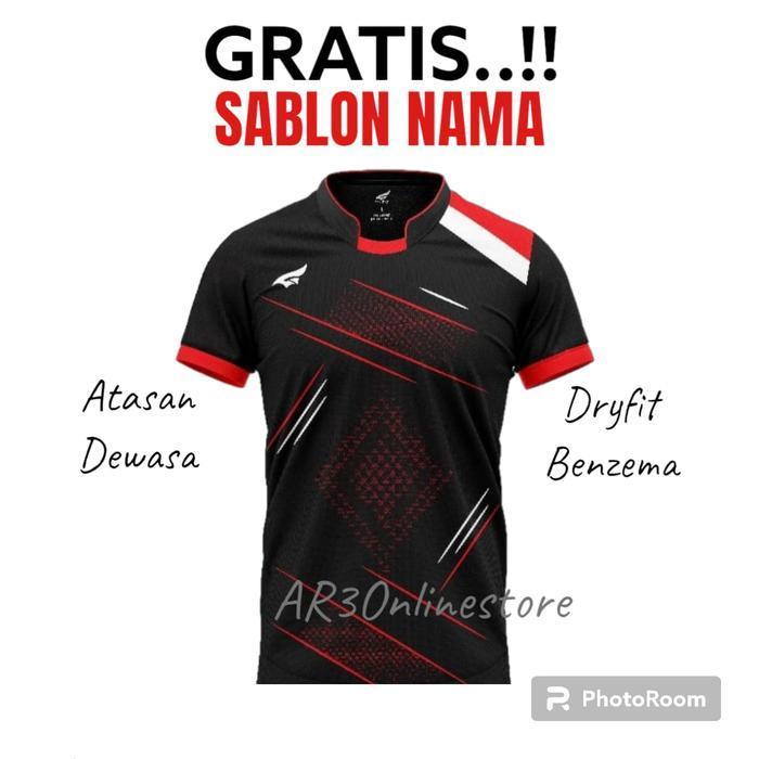 KlikSport ( FREE SABLON NAMA ) Baju olahraga pria/wanita koas badminton bulutangkis voli futsal sepa