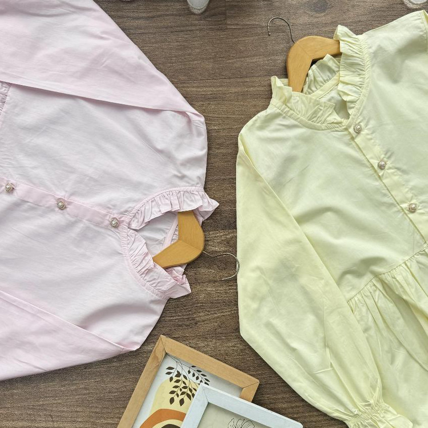 JONSTORE Savanna Blouse Wanita | Blouse Poplin | Atasan Wanita Kancing Gold