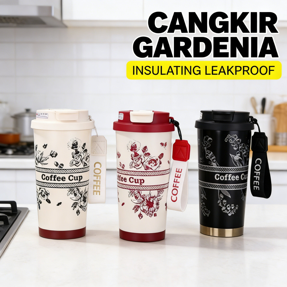 Botol Tumbler Kopi Minum Stainless Mug Cangkir Portable 530ml Kenangan Coffee Termos