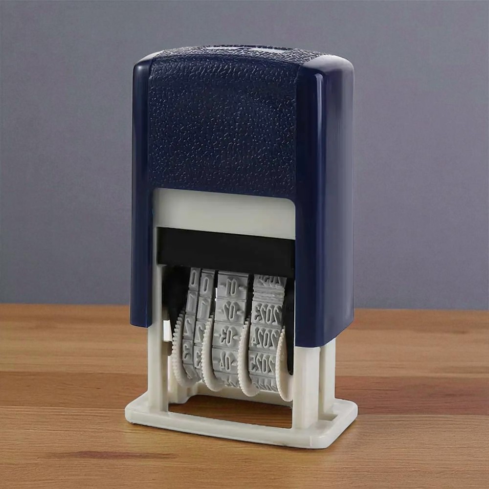 Stempel Tanggal Mini Portable Date Stamp - Mini Date Stamp Manual - Stempel Tanggal Arsip Dokumen - 