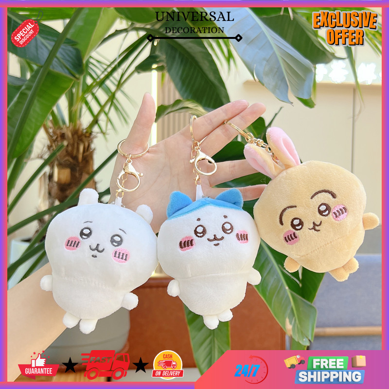 UD - GANTUNGAN KUNCI TAS BENTUK CHIIKAWA FLUFFY LUCU / KEYCHAIN PLUSH BONEKA MINI KARAKTER KOMIK IMU