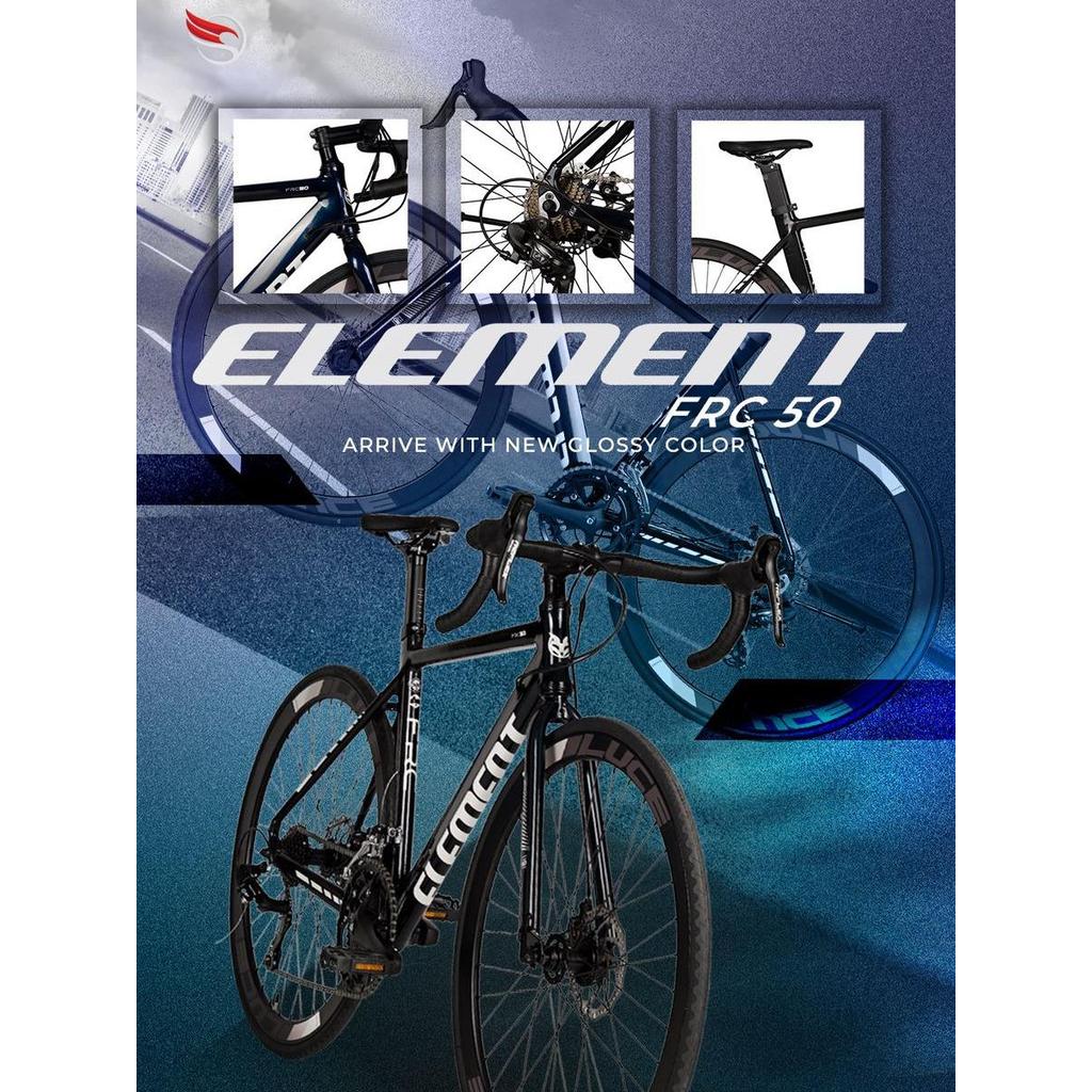 Element FRC 50 Road Bike 700C 2x8 Speed Sensah Sepeda Balap Frame Alloy Fork Steel