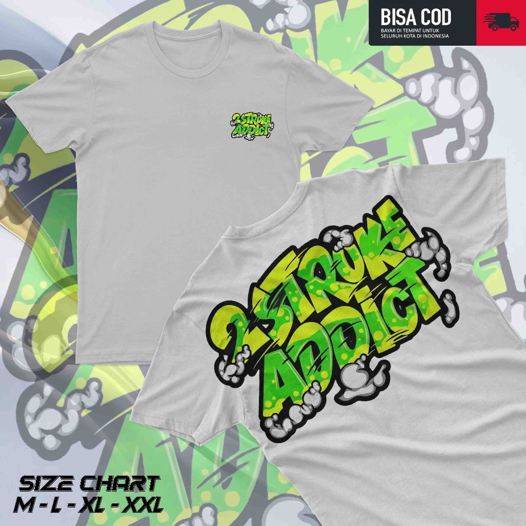 TERLARIS KAOS 2TAK 2 STROKE FRE STIKER KAOS F1ZR 2 TAK