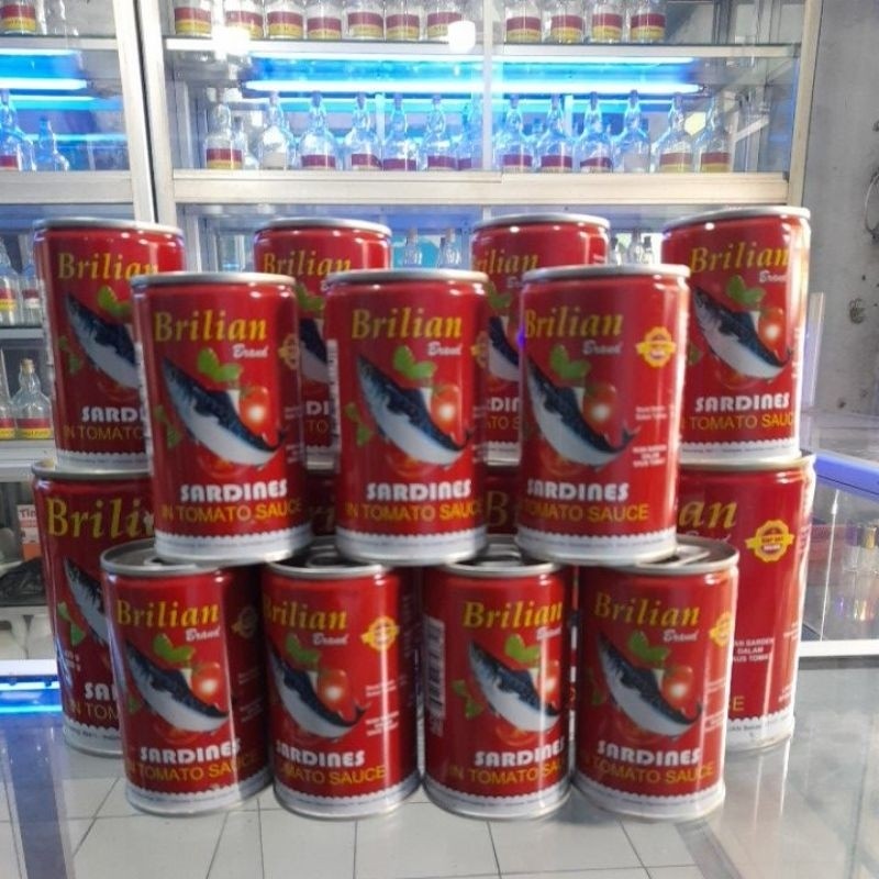 Sarden Merk BRILIAN 155gr 1 Karton Isi 50KALENG