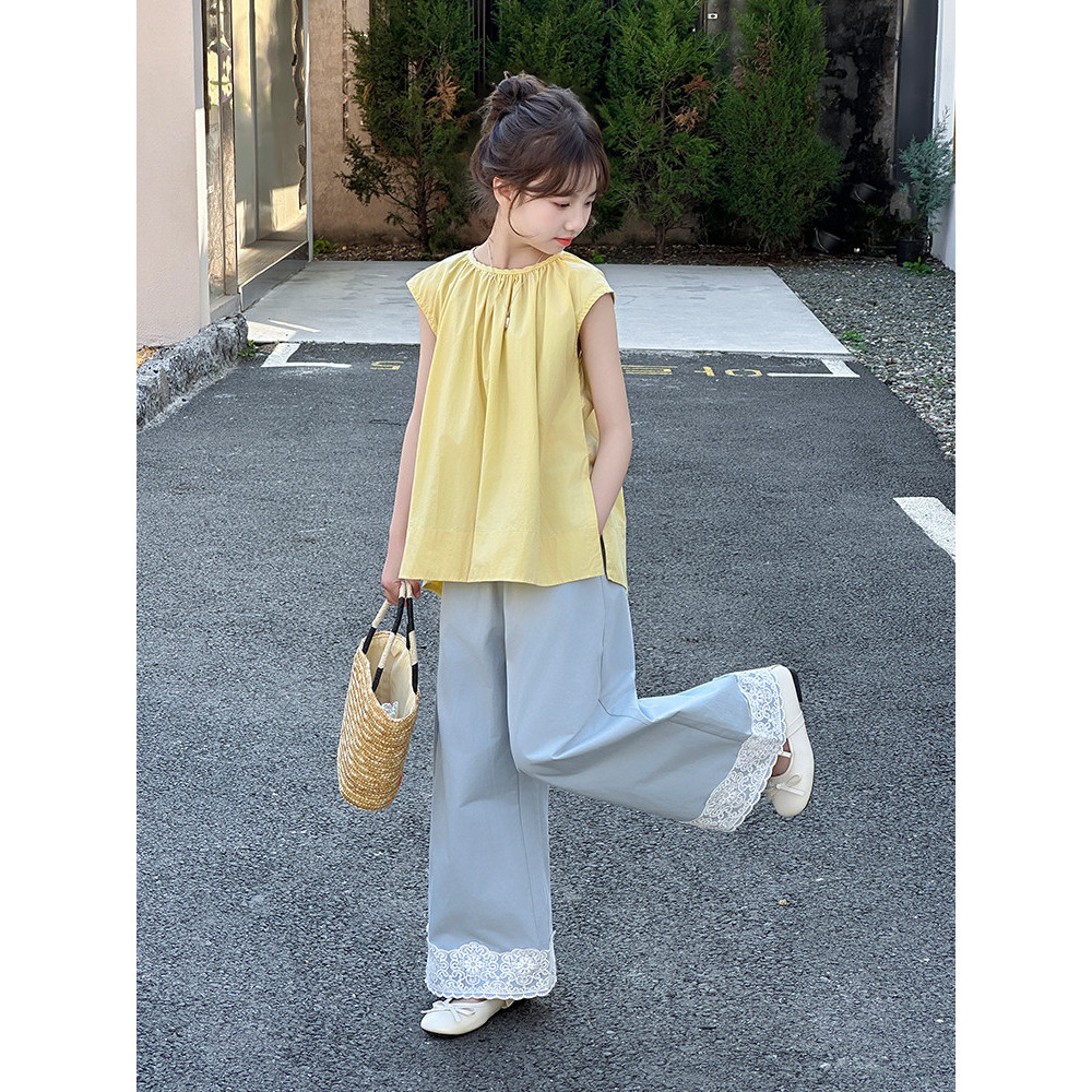 Kemeja Tanpa Lengan Anak Perempuan Rompi Longgar