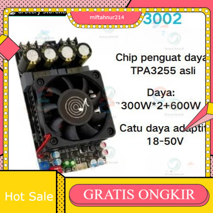 [ZK-3002]  TPA3255 Amplifier Class D Stereo BTL Bridge Hifi HD Sound High Power Amplifier 600W Origi