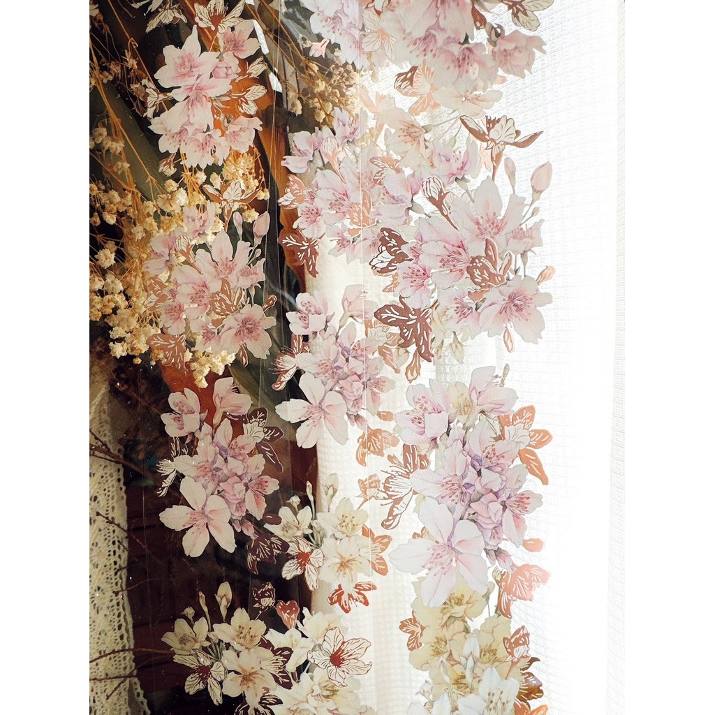 1Loop Loidesign PeiPei Fairy Maru Skymojan Sakura Spring Godness Girl Floral Washi PET Tape for Scra