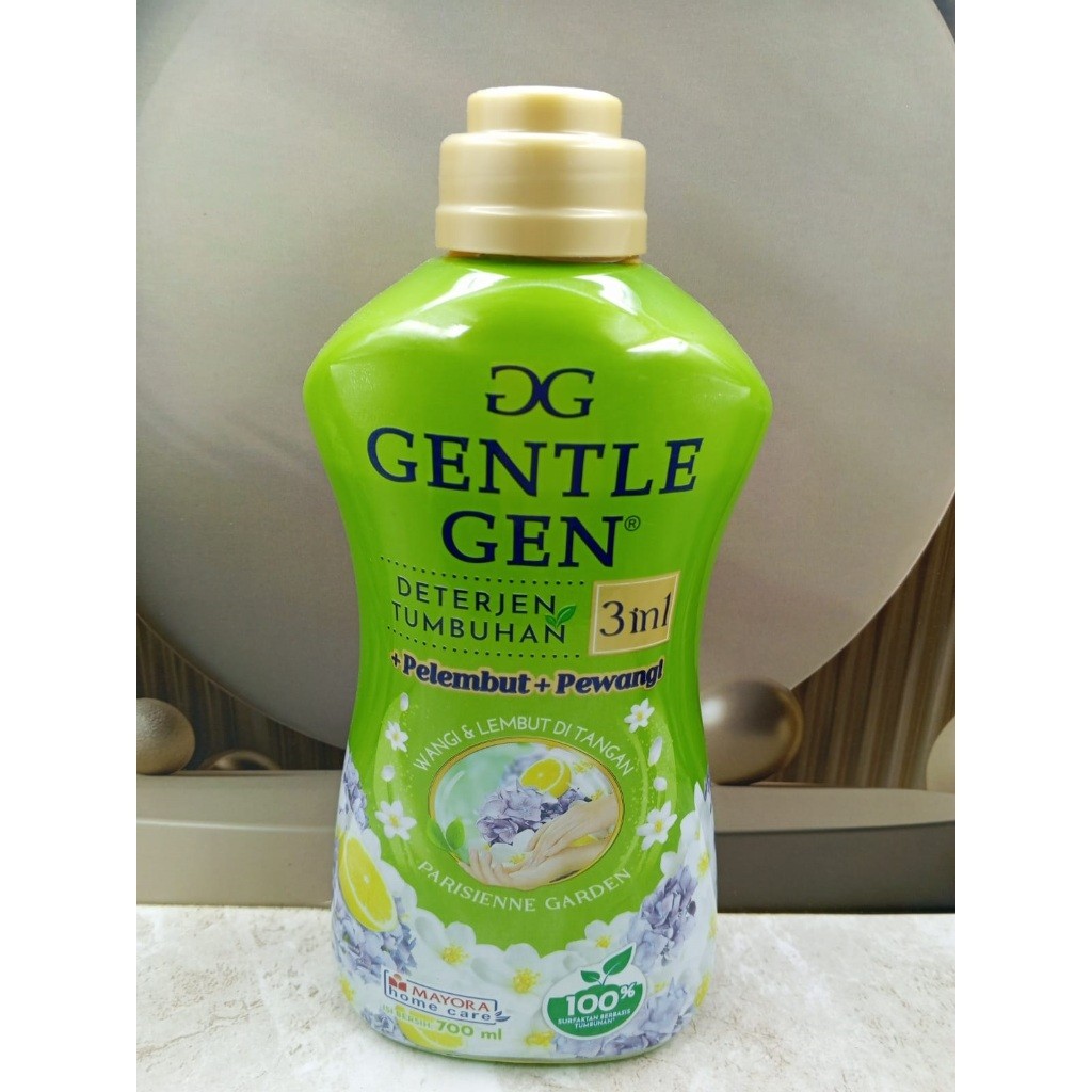 gentle gen 700ml deterjen cair tumbuhan 700ml hijau