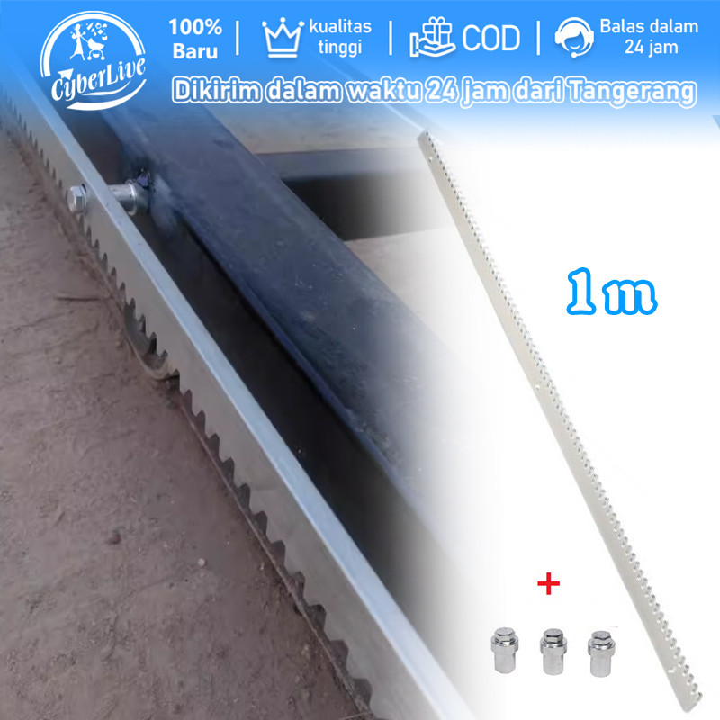 Gear Rack 1m Gear Rack Automatic Sliding Gate Rel Pintu Sliding Gerbang Pagar Gear Rack