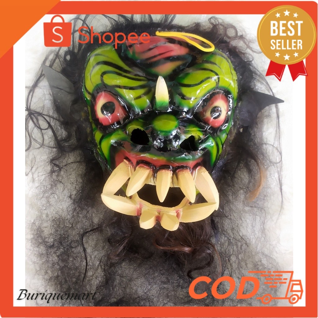 TOPENG GEDRUK MIKA / TOPENG BUTO GEDRUK MIKA / TOPENG BUTO RAMPAK JARANAN Laris