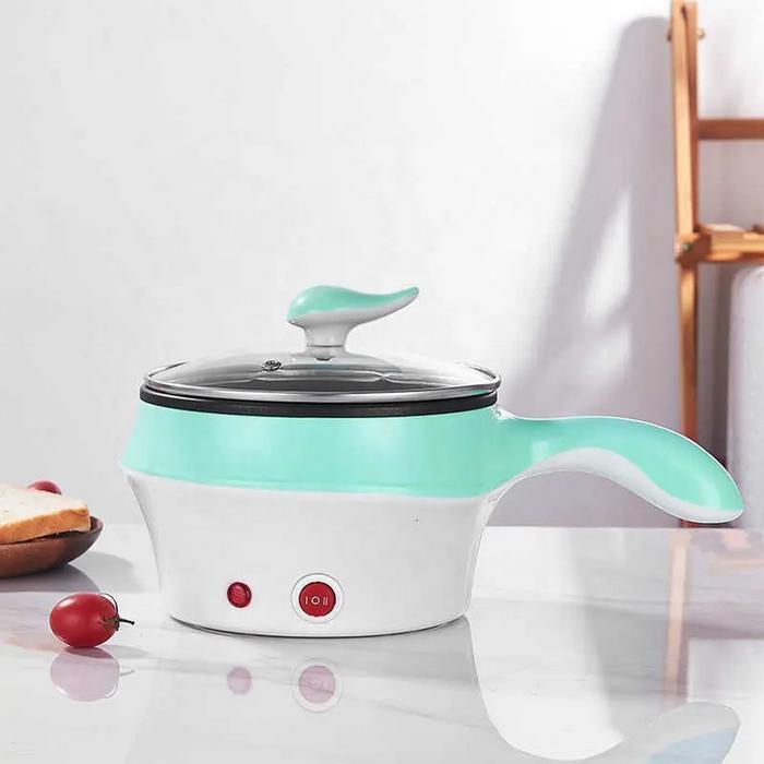 Kukusan Panci Listrik Anti Lengket Tempat Kukusan Makanan Anti Lengket Panci Listrik Serbaguna - RED