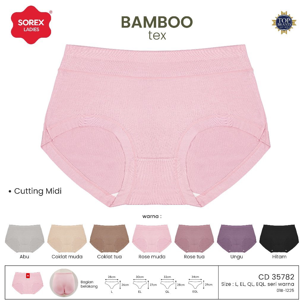 Sorex CD Midi Wanita Bamboo Tex ( Viskosa ) CD 35782