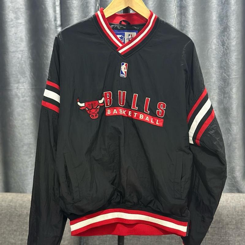 Starter Vintage 90s Chicago Bulls NBA Pullover Windbreaker Jacket