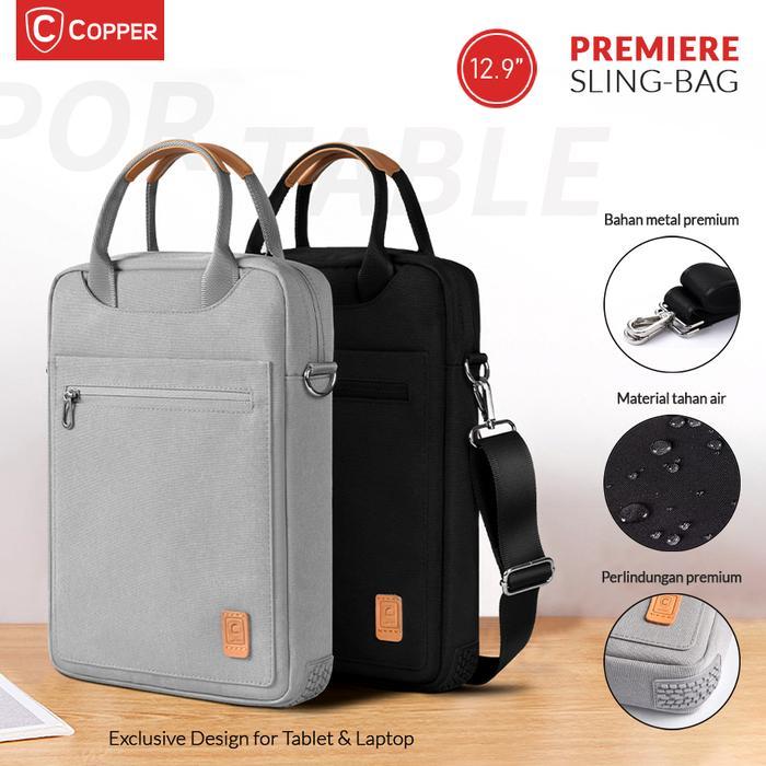 Elegance id COPPER Premiere Slingbag 12.9" / Tas Tablet Laptop 12.9" Handbag PREMIUM - Hitam