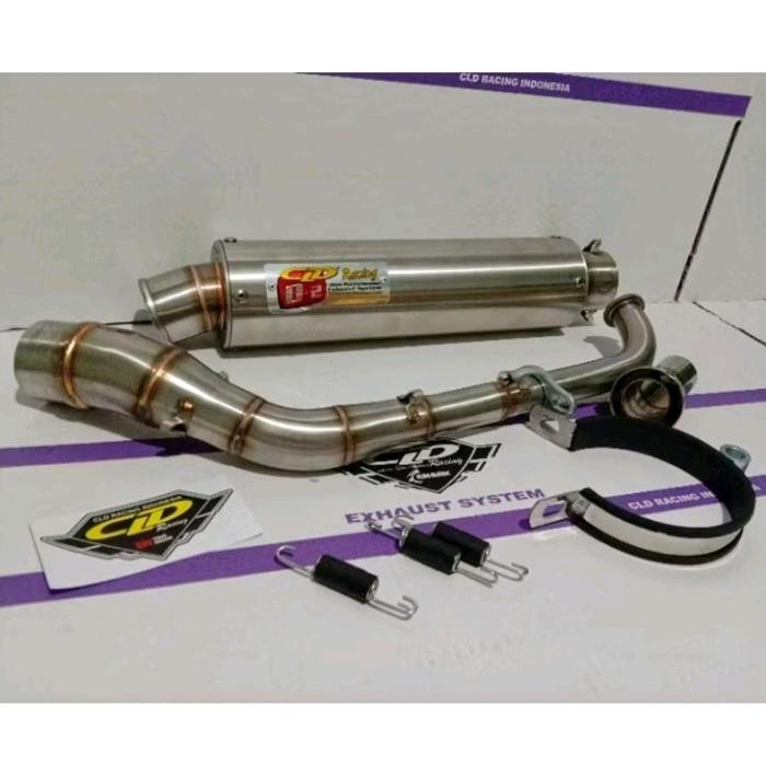 Knalpot CLD Racing type C2 Bulat Oval Yamaha NMAX old New, Aerox, Lexi - NMAX old, Bulat