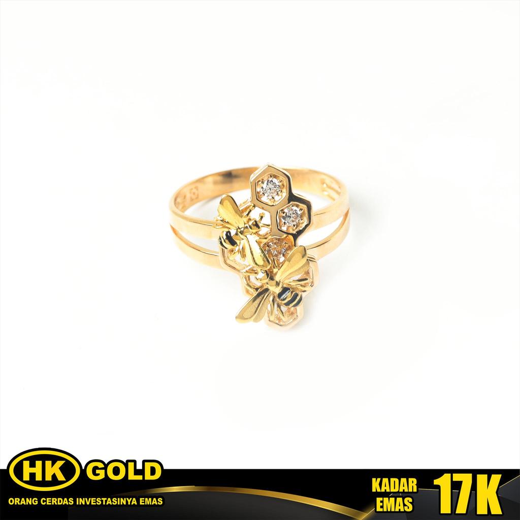Cincin Emas 17K Type 955 HK GOLD