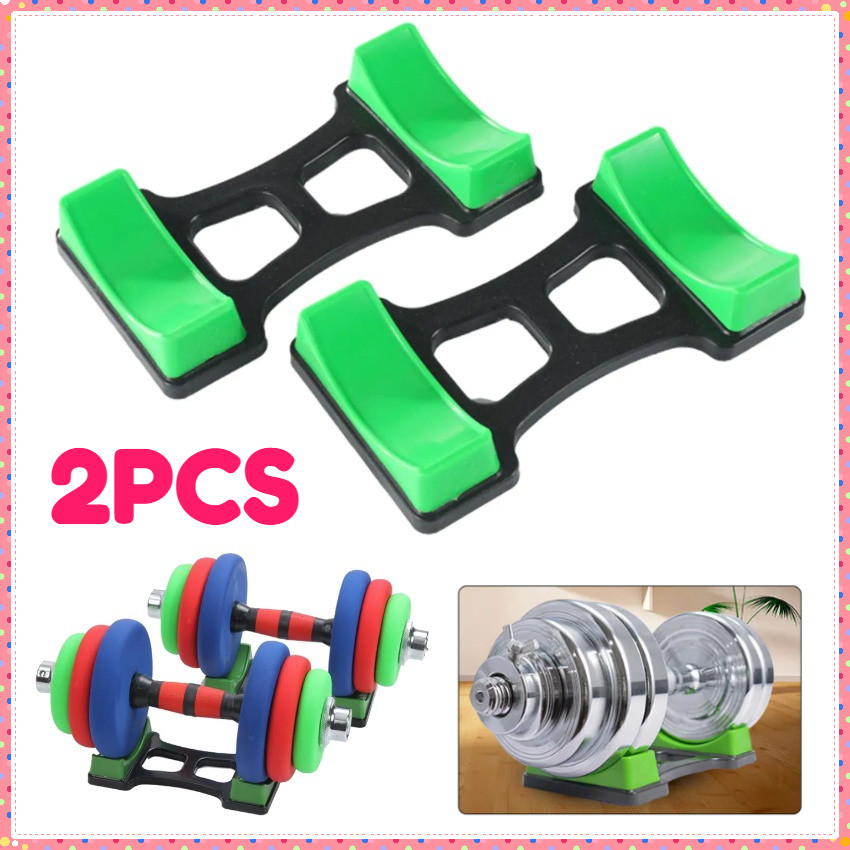 2Pcs Rak Barbel/Dumbell Rack/Stand Barbel/Dumbbell Holder Stand/Penyimpanan Barbel Portable