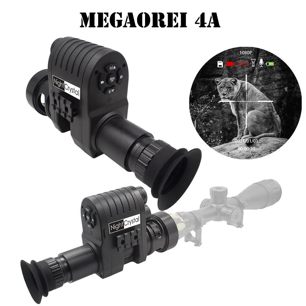 Megaorei 4A Tactical Infrared Night Vision Scope Monocular Add on  Camera 1080p Video Recorder with 