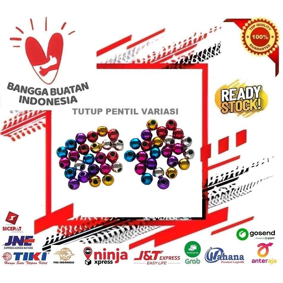 Tutup Pentil Ban Motor Variasi Bulat Sepasang Tire