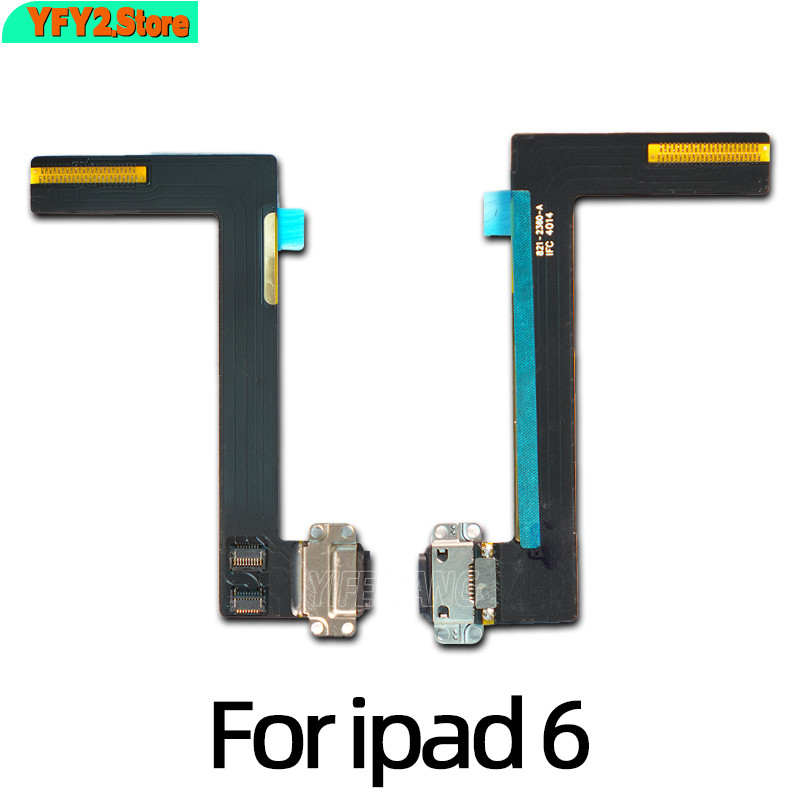Original USB Ports Charger Dock Connector Microphone Cable For ipad 6 Charging Flex Repair