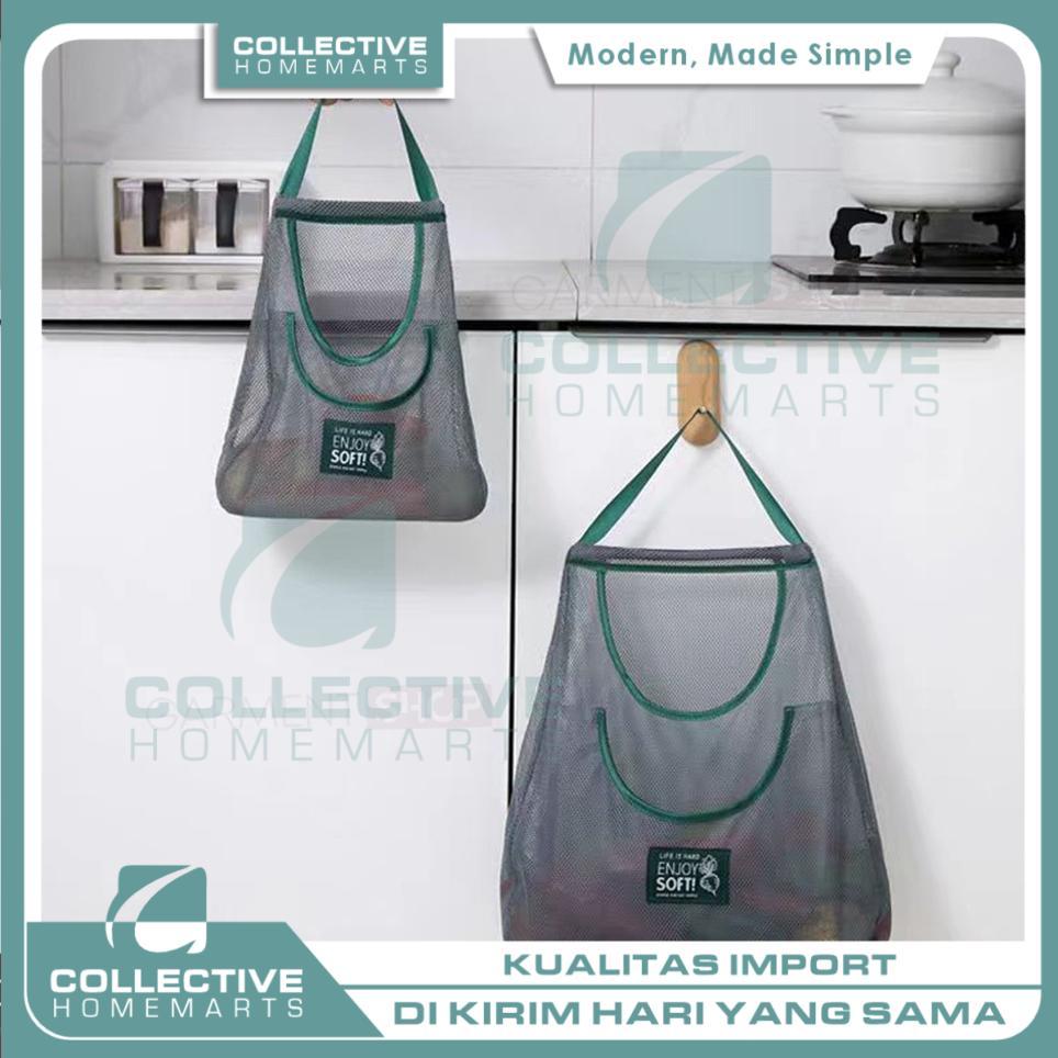 Keranjang Bawang Gantung Tempat Bawang Gantung Estetik Tas Jaring Belanja Sayur Buah Multifungsi [Co