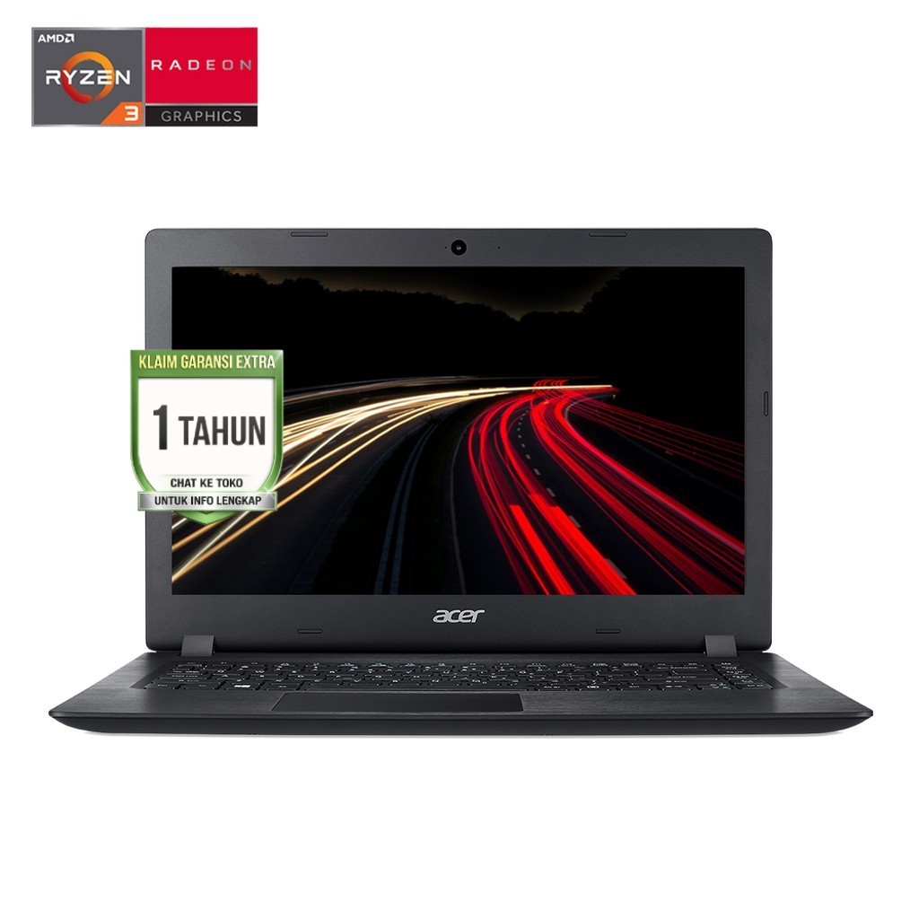 Acer ASPIRE 3 A315-41-R3LC - BLACK [RYZEN 3 2200U-4GB-1TB-VEGA 3-15.6 Inch-WIN10]