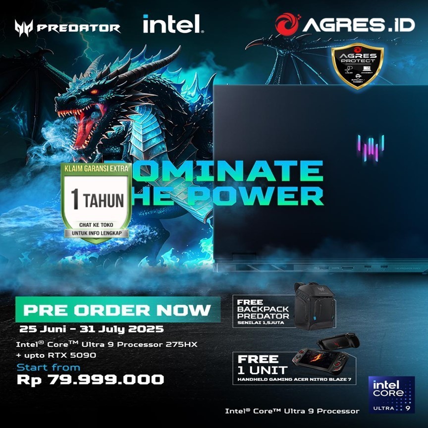 ACER PREDATOR HELIOS 18 AI ULTRA 9 275HX RTX5090 24GB/ 64GB 2TB W11+OHS 18.0WQUXGA 4K MINILED DUALMO