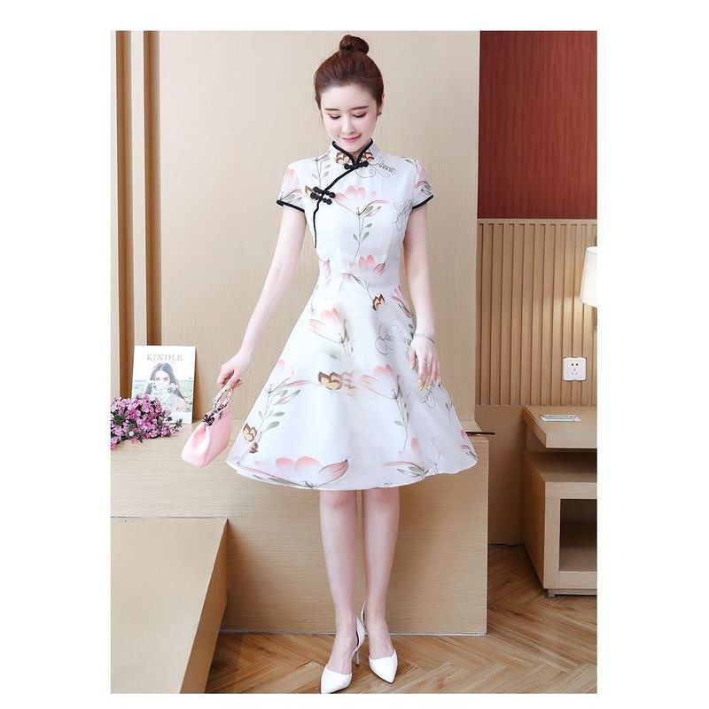 [COD]Gaun gaya Cina baru Cheongsam gaun wanita