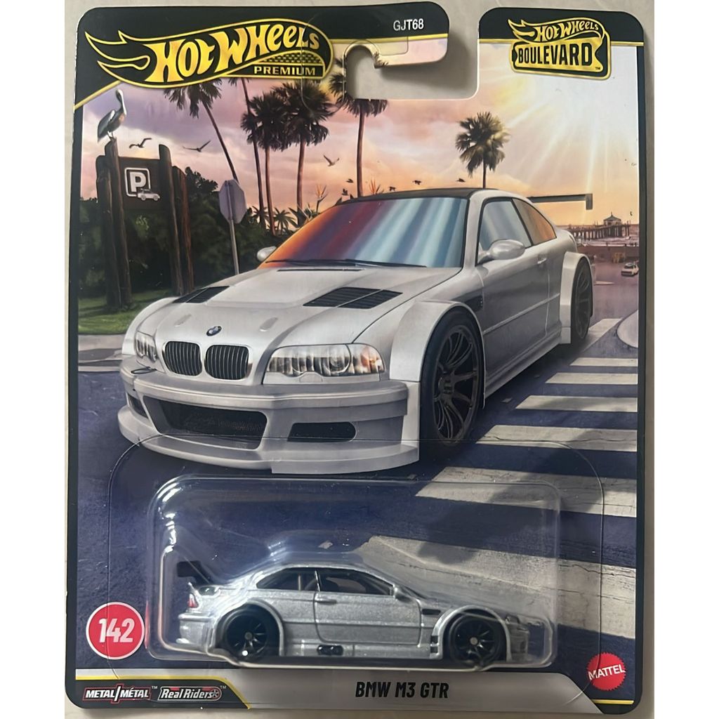 Hotwheels Premium Boulevard Silver BMW M3 GTR SNI Original Mattel