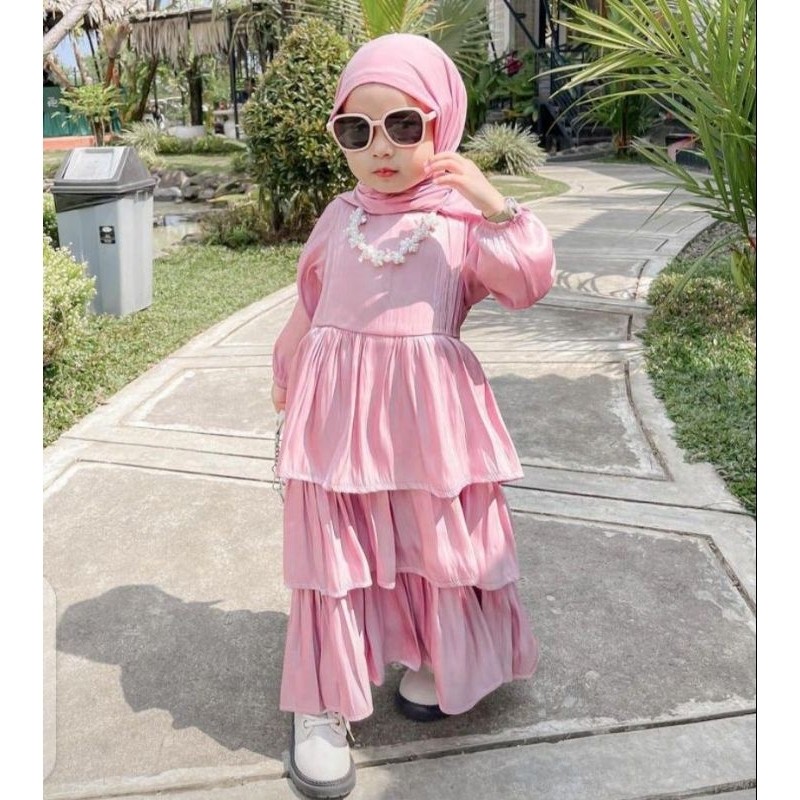 ARDIOSHOP GAMIS SHIMMER RUFFLE / GAMIS SHIMMER ANAK
