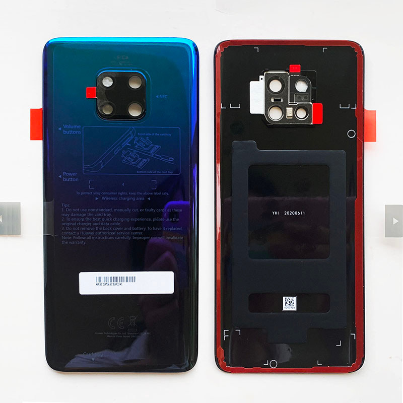 al Rear Back Housing Door For Huawei Mate 20 pro Glass Battery Cover For Mate20 Pro Back cover Housi