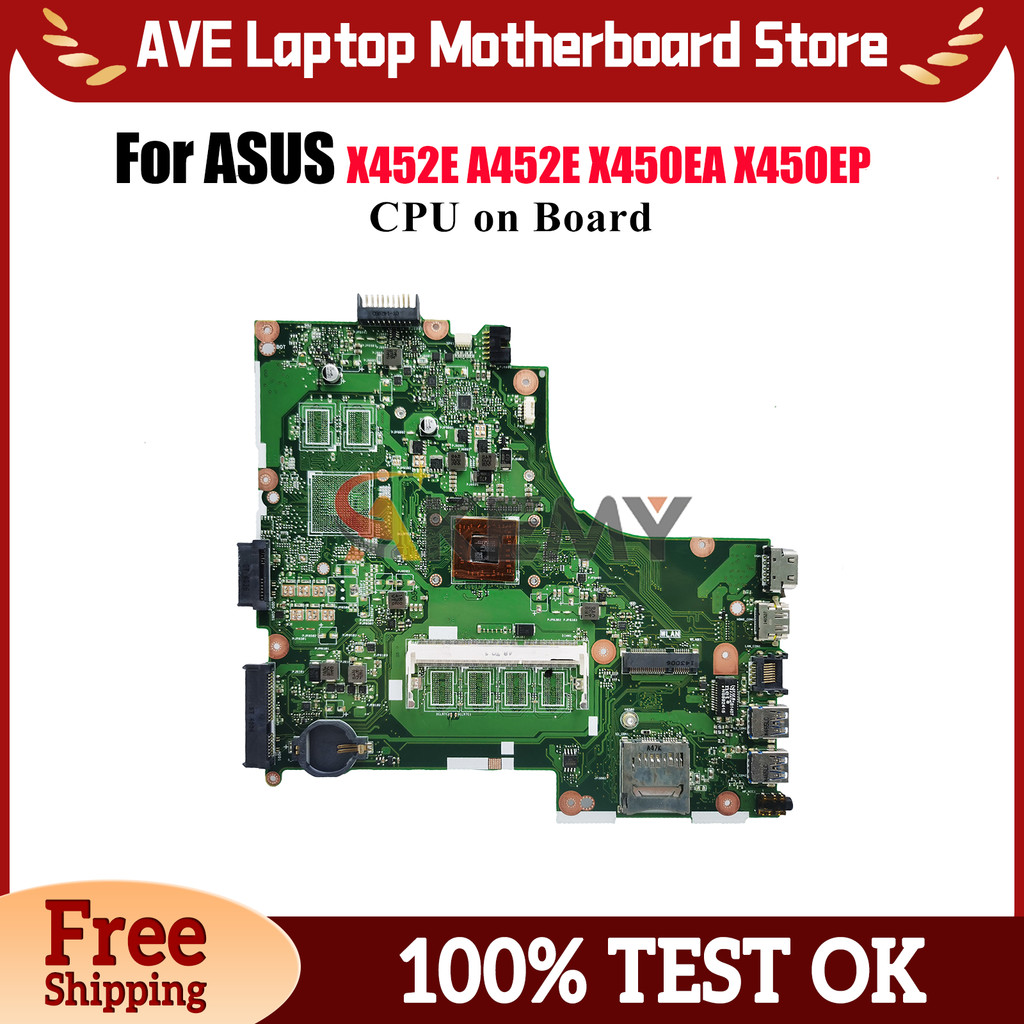 X450EA Laptop Motherboard For ASUS VivoBook A452E X450EA X452E X450EP X450E Notebook Mainboard With 