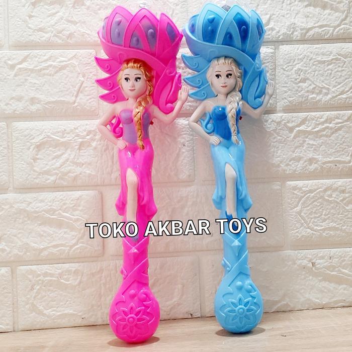 Mainan Tongkat Peri Frozen Lampu Disco