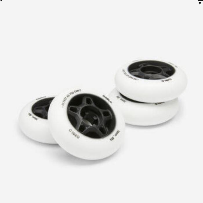 Roda inline skate roda sepatu roda inline fit 76mm 80a isi 4