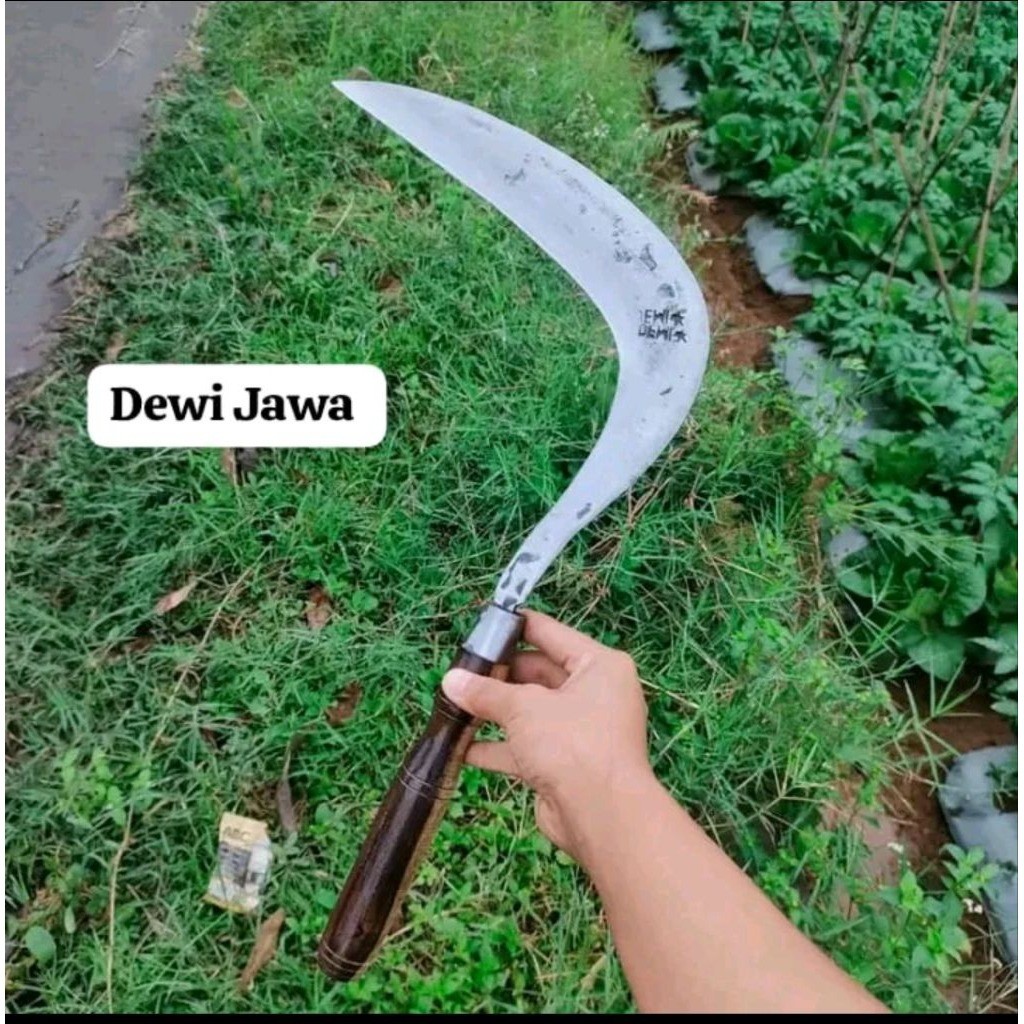 Sabit/Arit Alat Pengaritan Model Jawa Dewi Bintang Bahan Per Baja Gagang Kayu Sonokling