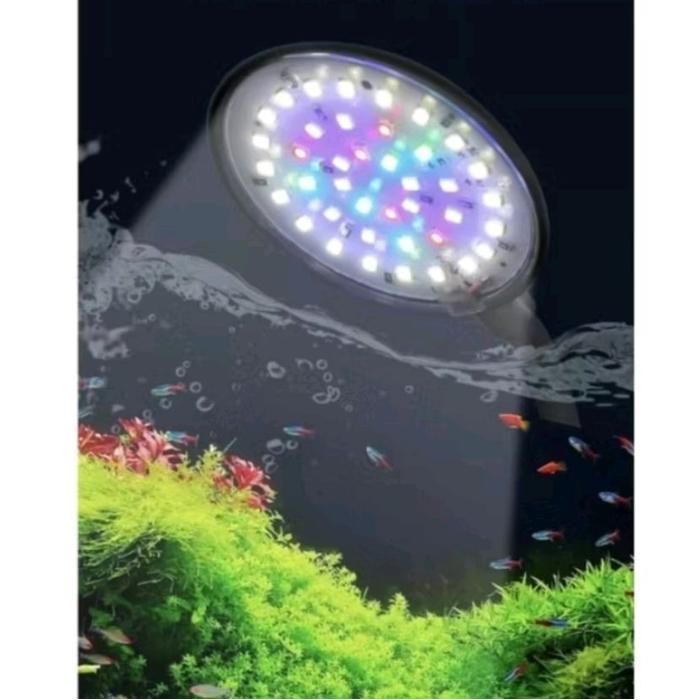 LAMPU LED JEPIT 3 MODE WARNA AQUARIUM AQUASCAPE [Terlaris]