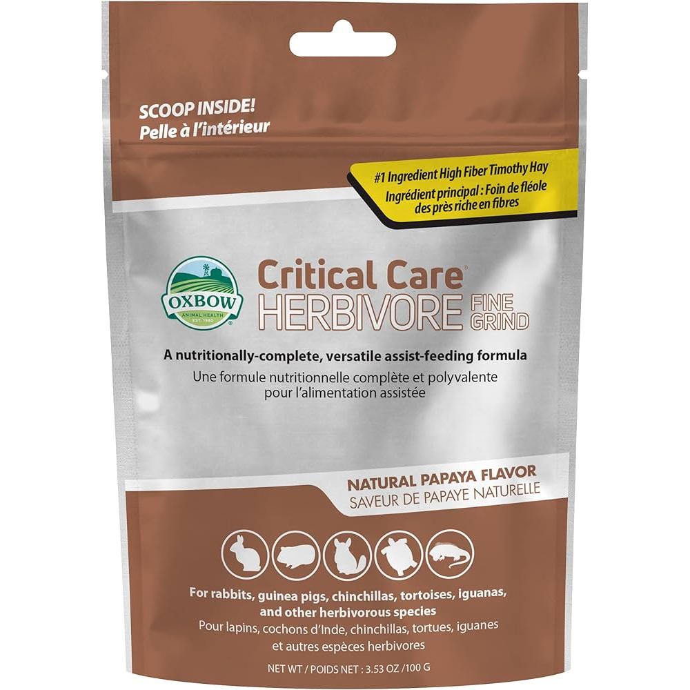 [SUNNYPAWS] Oxbow Critical Care Herbivore Fine Grind Kelinci Hamster Kura 100 GR